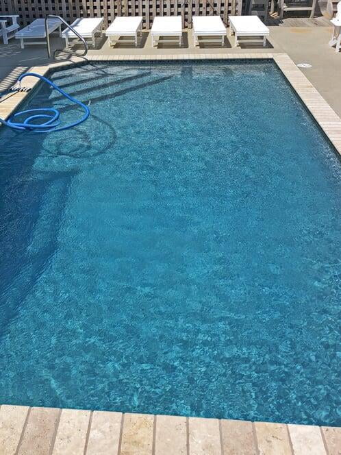 Pool after treatment for cloudiness